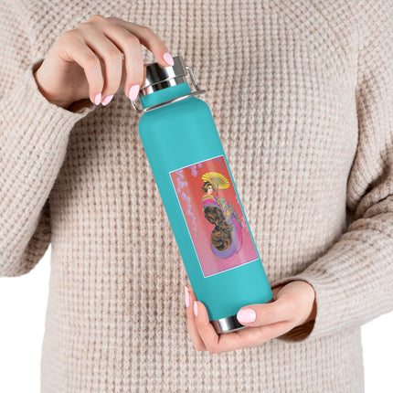 Enchanting Geisha Copper Vacuum Insulated Bottle, 22oz