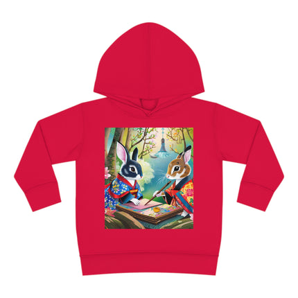 Fairy Animals Writing Wishes Toddler Pullover Fleece Hoodie