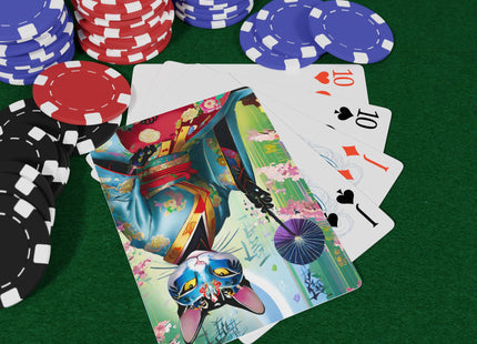 Cyberpunk Geisha Playing Cards