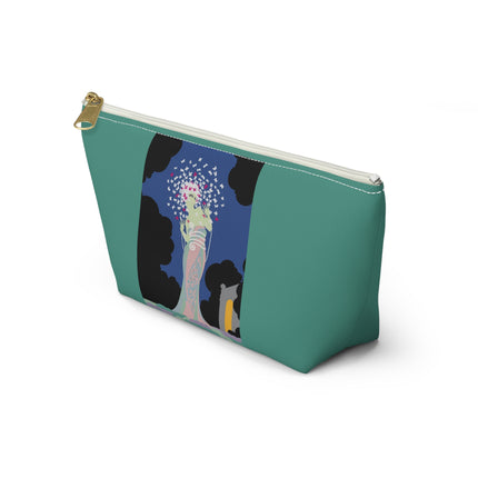 Butterfly Enchantress Cosmetic Bag – Ethereal Art Deco Magic & Pastel Dream