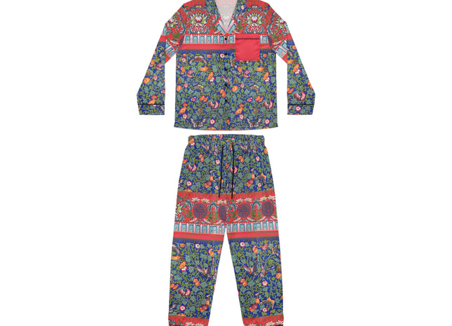 Chinese Ornament by Owen Jones Women's Satin Pajamas (AOP)