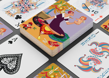 Art Deco Christmas Playing Cards
