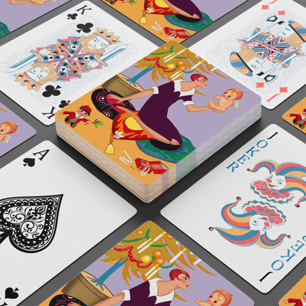 Art Deco Christmas Playing Cards