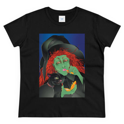 Mirror, Mirror A Witch's Touch Women's Midweight Cotton Tee