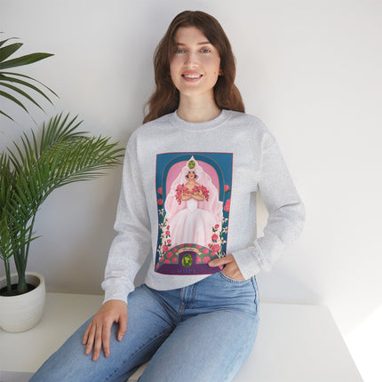 August & Peridot (from the Gem Series) by Sofia Chiostri Unisex Heavy Blend™ Crewneck Sweatshirt