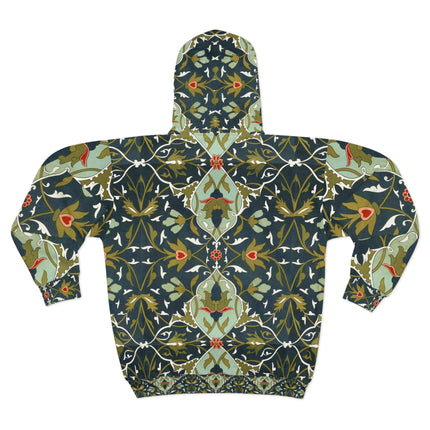 Ornamental Tiles (Pl. 10) from the Afghan Boundary Commission Zip Hoodie (AOP)