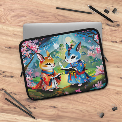 Fairy Animals Writing Wishes Laptop Sleeve