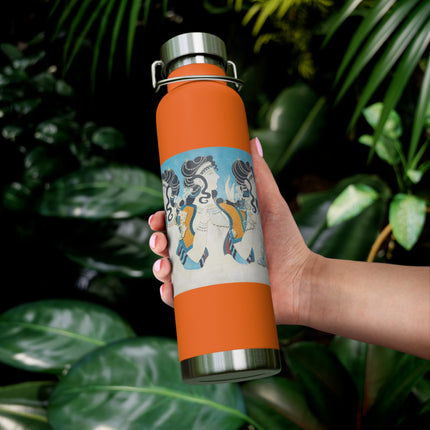 Reproduction of Ladies in Blue by Emile Gilliéron Copper Vacuum Insulated Bottle, 22oz