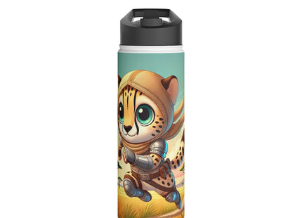 Swift Cheetah Stainless Steel Water Bottle, Standard Lid