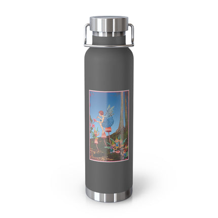 Periwinkle Painting the Petals by Ida Outhwaite Copper Vacuum Insulated Bottle, 22oz