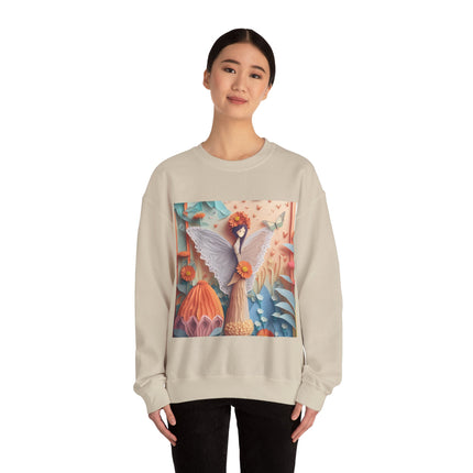 Zinnia Fairy Unisex Heavy Blend™ Crewneck Sweatshirt