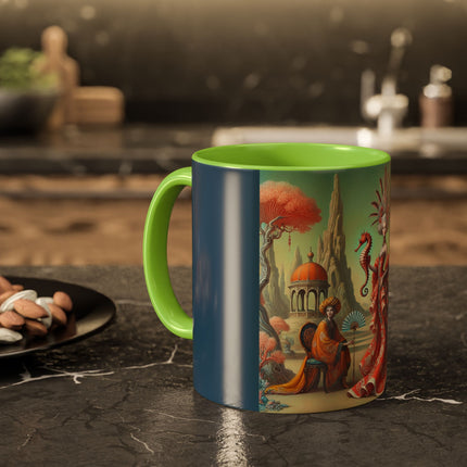 The Seahorse Court Colorful Mugs (11oz, 15oz)