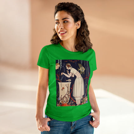 L'Etourdissant Petit Poisson (The Dazzling Little Fish) by George Barbier Women's Midweight Cotton Tee