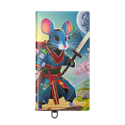 🐀⚔️ Cyber Samurai Rat Flip Case – Neon Discipline & Futuristic Skill
