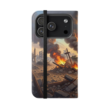 🦉🌟 The Owl on the Front Lines Flip Case – Courage & Quiet Strength