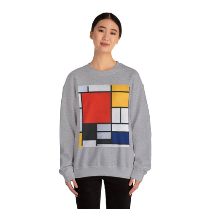 Composition with Red, Yellow, Blue, and Black by Piet Mondrian Heavy Blend™ Crewneck Sweatshirt
