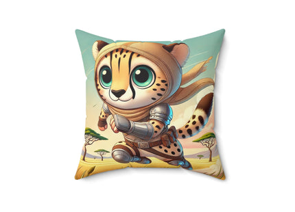 Swift Cheetah Spun Polyester Square Pillow