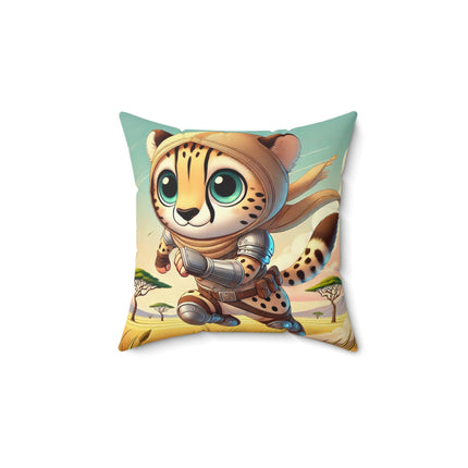 Swift Cheetah Spun Polyester Square Pillow