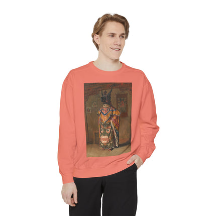A Buddhist Lama by Vasily Vereshchagin Garment-Dyed Sweatshirt