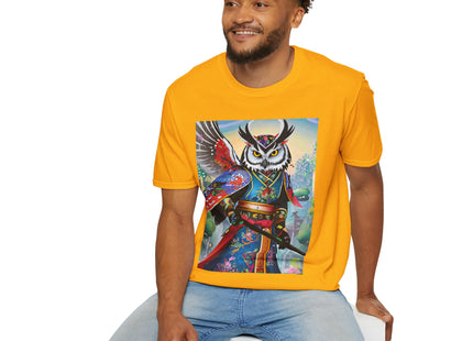 Cyberpunk Samurai Owl Softstyle T-Shirt