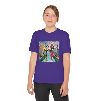 Cyber Punk Robot Models Youth Competitor Tee