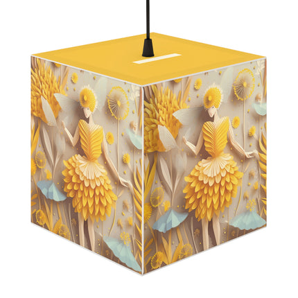 Dandelion Fairy Light Cube Lamp