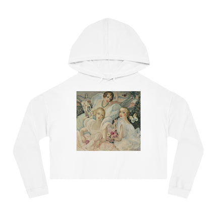 Les Femmes Fatales by Gerda Wegener Women’s Cropped Hooded Sweatshirt