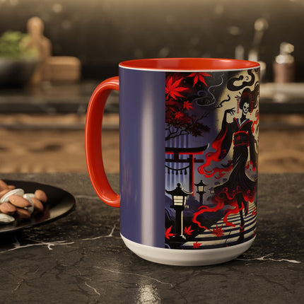 Halloween Sorceress Colorful Mugs (11oz, 15oz)