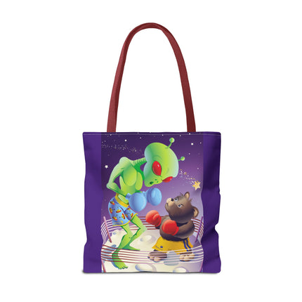 Cosmic Clash Tote Bag (AOP)