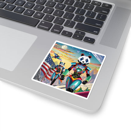 Cyber Punk Robots Kiss-Cut Stickers (4 Sizes)