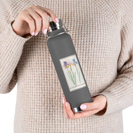 Iris, Iris sibirica by Anselmus Boëtius de Boodt Copper Vacuum Insulated Bottle, 22oz