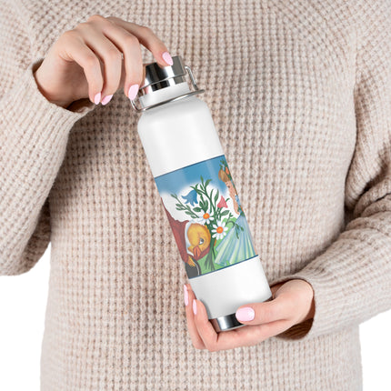 Fairy and Dapper Chick Copper Vacuum Insulated Bottle, 22 oz