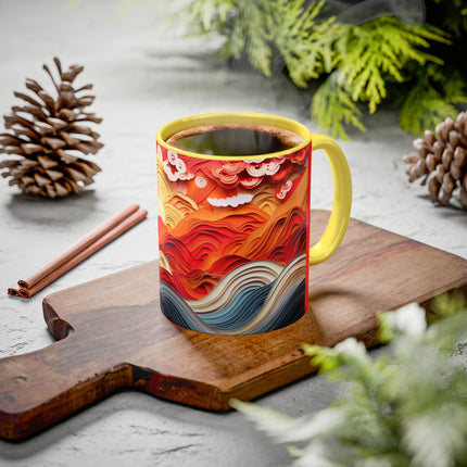 Vibrant Sunrise Sky Colorful Mugs (11oz, 15oz)