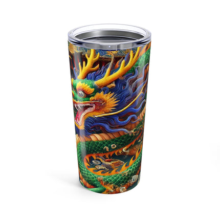 Tibetan Dragon Above Kabuki Stage Bento Lunch Box Tumbler 20oz