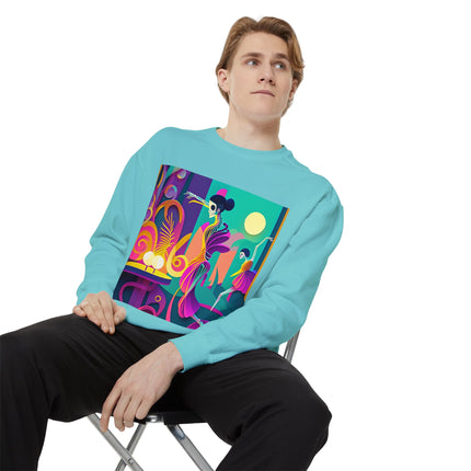 Dance of the Skeleton Ballerinas Unisex Garment-Dyed Sweatshirt