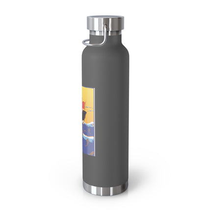 Golden Seas and Whimsical Dreams Copper Vacuum Insulated Bottle, 22oz