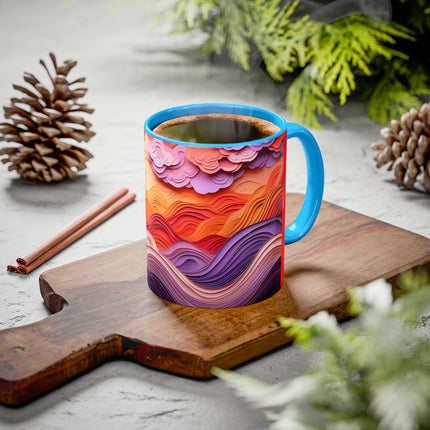 Dramatic Sunset Sky Colorful Mugs (11oz, 15oz)
