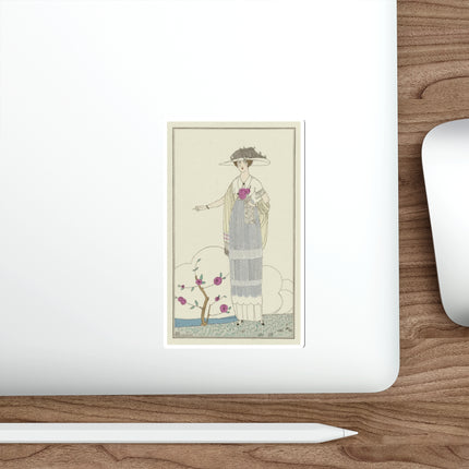 Robe de linon (Linen Dress) by Charles Martin Die-Cut Stickers (5 Stickers)