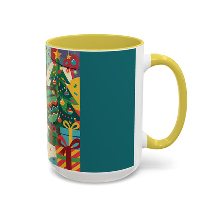 🎄✨ The Lady Of The Christmas Ornament Colorful Mug – Art Deco Holiday Fantasy