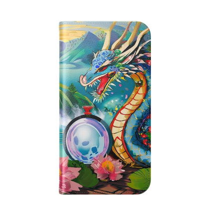 🐉💎 Wisdom's Guardian Flip Case – Dragon's Embrace & Eternal Wisdom