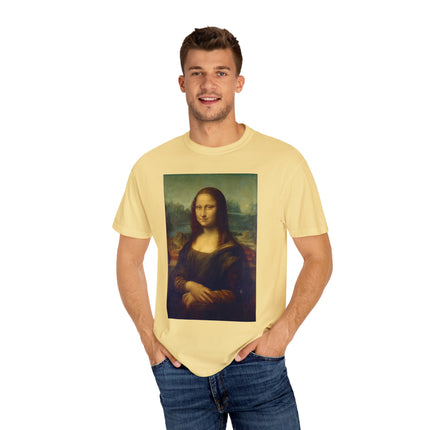 Mona Lisa by Leonardo da Vinci Unisex Garment-Dyed T-shirt