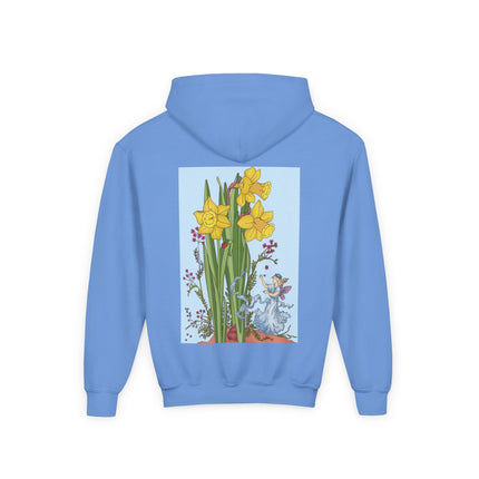 Daffodil Fairy Youth Hooded Sweatshirt – Spring Magic & Timeless Charm