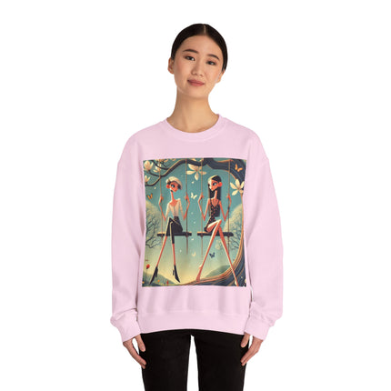 Whispers on the Spring Swing Heavy Blend™ Crewneck Sweatshirt
