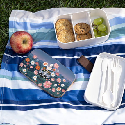 🌸🎀 The Grand Floral Promenade Bento Lunch Box – Art Deco Fashion Fantasy