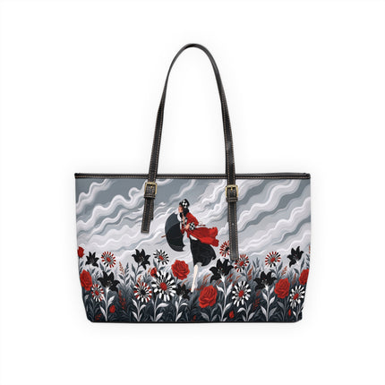 🌹☂️ The Lady In The Storm Shoulder Bag – Art Deco Fashion Drama
