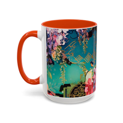 Golden Wisteria Symphony Colorful Mugs (11oz, 15oz)