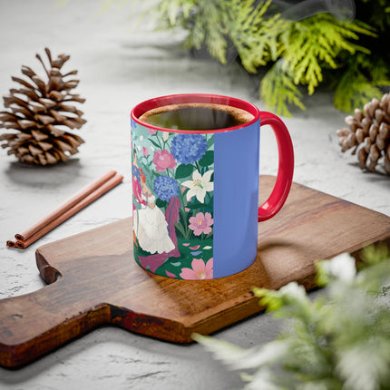 The Ladies Of The Blossoming Vanity Colorful Mugs – Art Deco Floral Elegance
