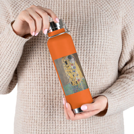 The Kiss by Gustav Klimt Copper Vacuum Insulated Bottle, 22oz