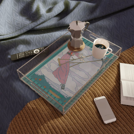 La balançoire by Georges Lepape Acrylic Serving Tray