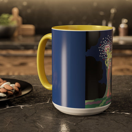Butterfly Enchantress Colorful Mugs – Ethereal Art Deco Magic & Transformation